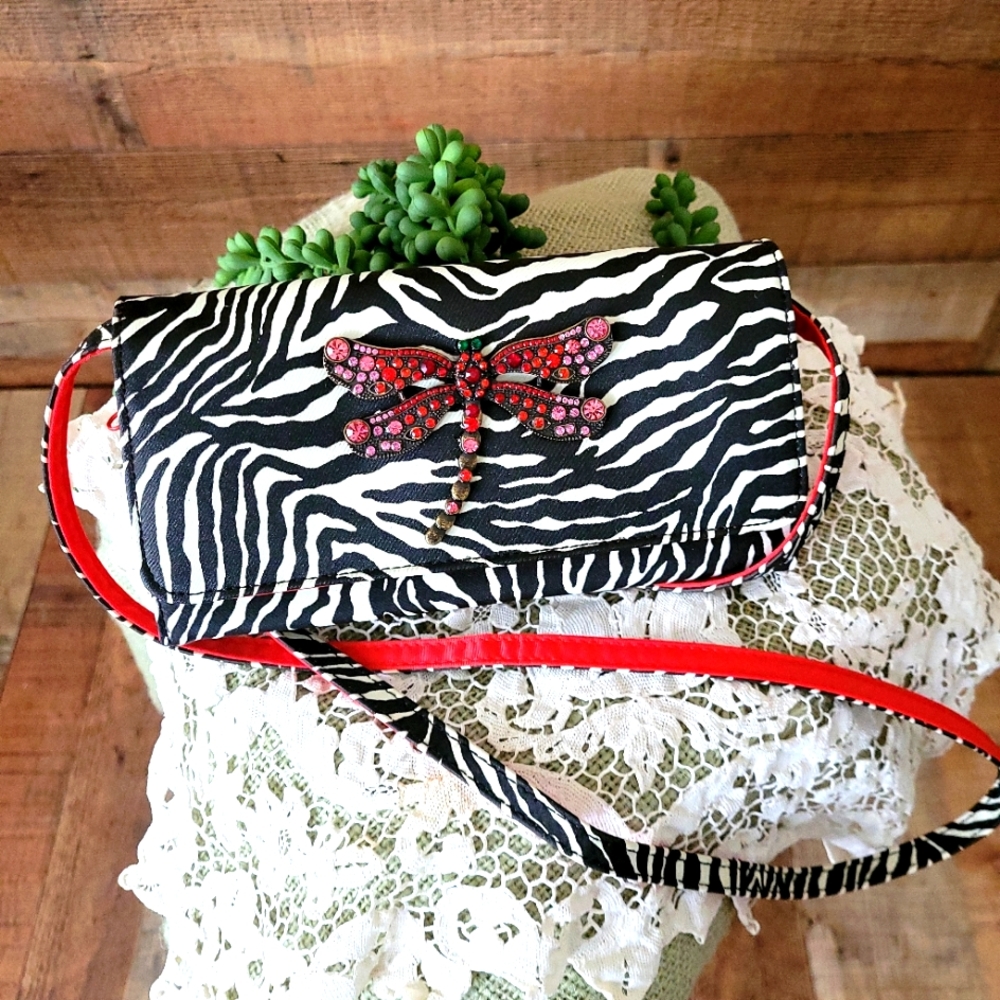 Retro Zebra multifunctional crossbody purse 💖